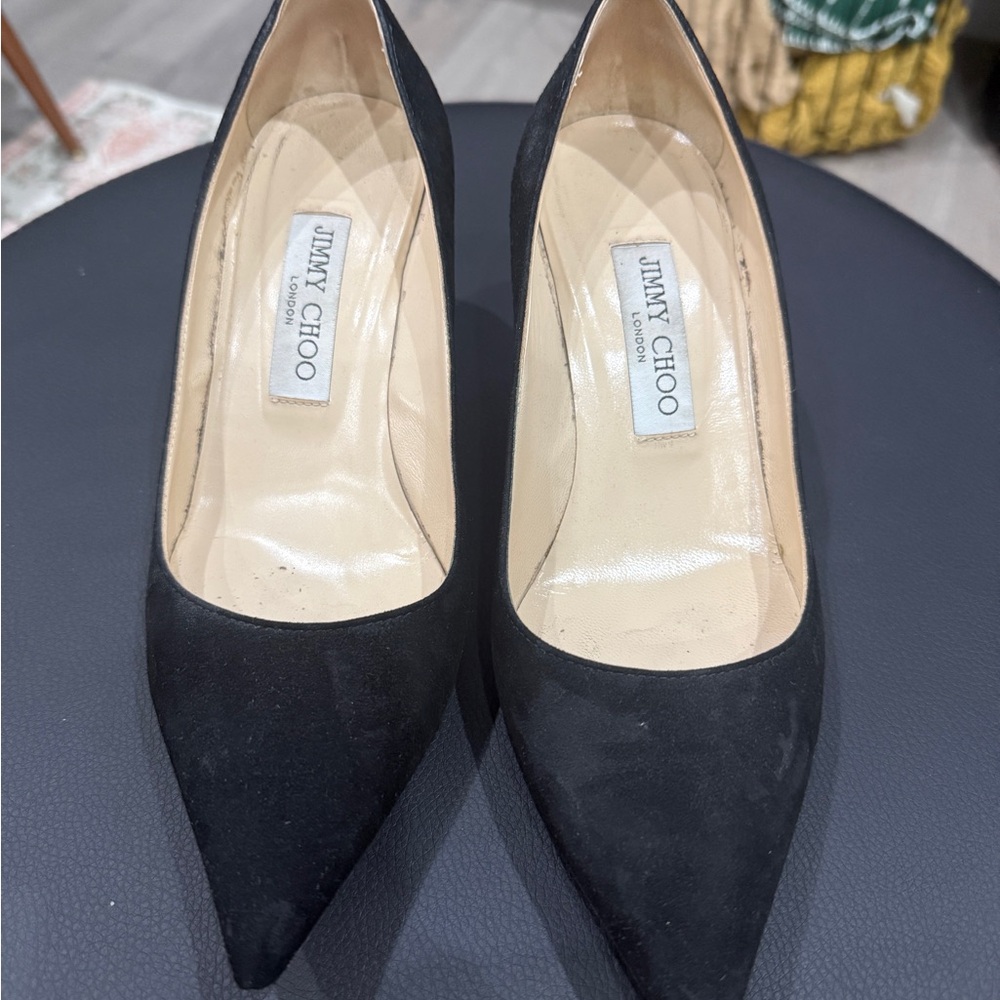 Jimmy Choo Black Suede Heels